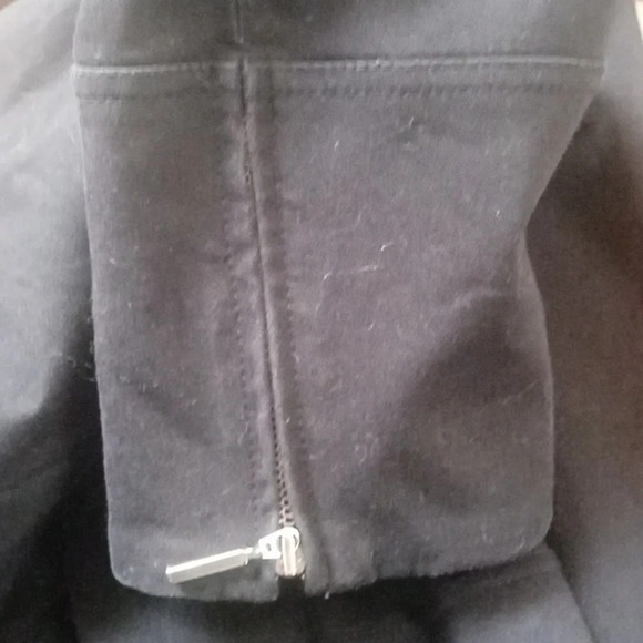 Lafayette 148 Women's Black Denim Zip Up Jacket Zippered Pockets Cotton Size 6 - Picture 8 of 8